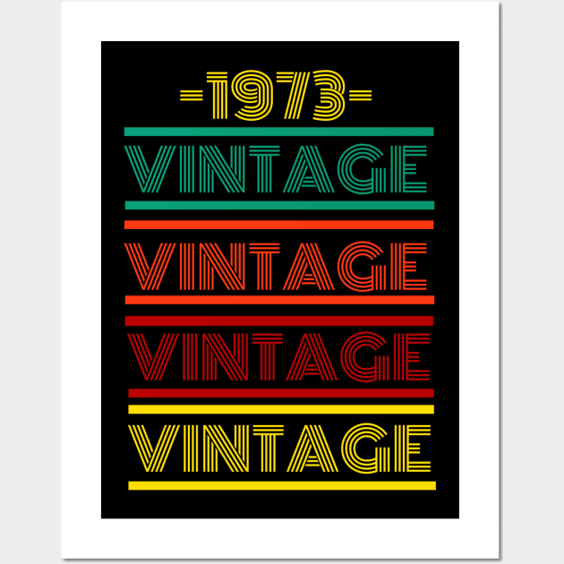 1973 Vintage Retro Colorful Wall Art by docferds